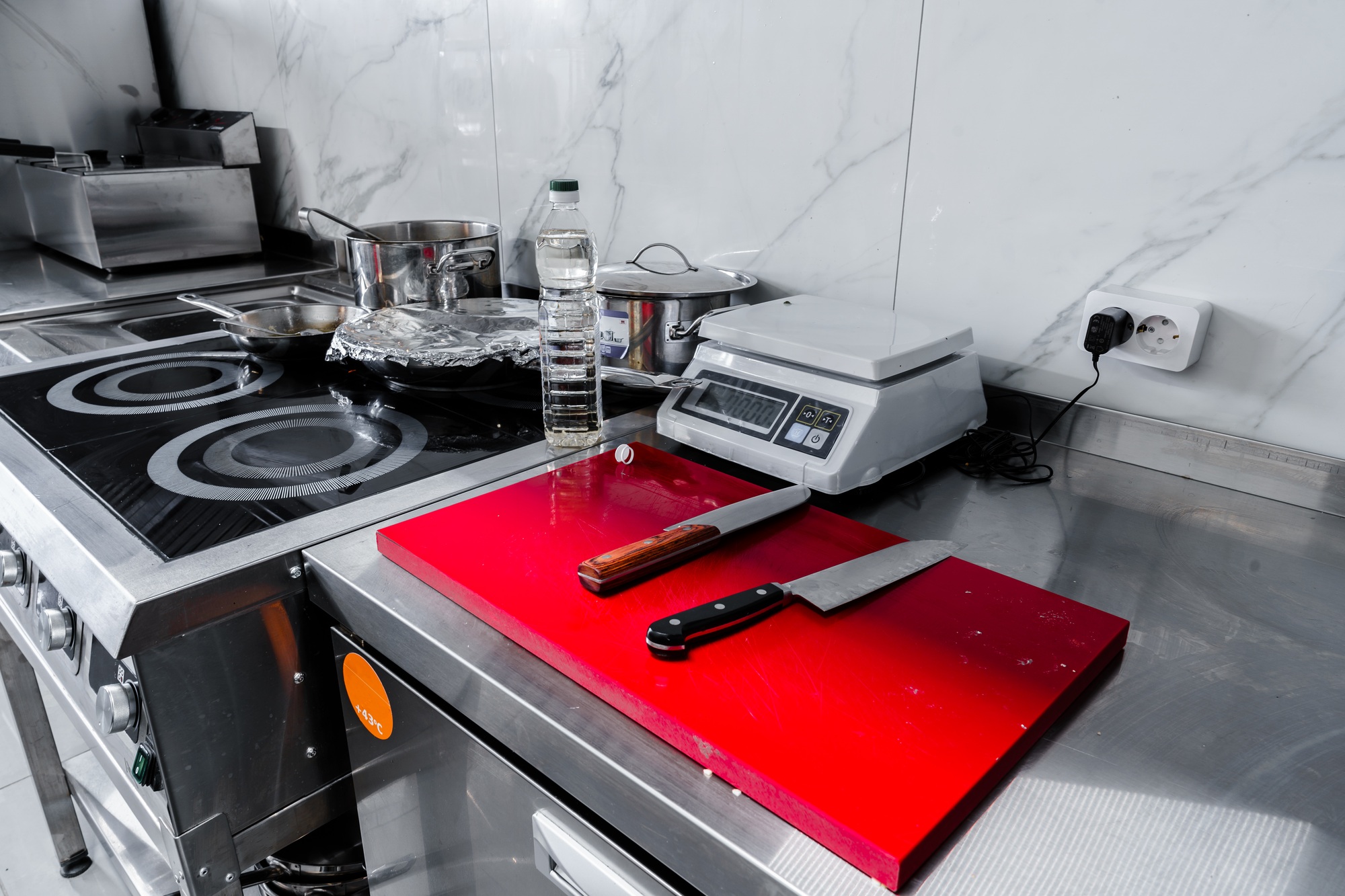 Kitchen appliances in professional kitchen in a restaurant